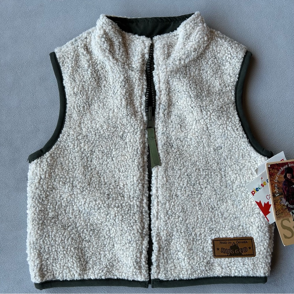 Please Mum ~ Reversible Vest ~ Kids Size XS ~ Brand New!